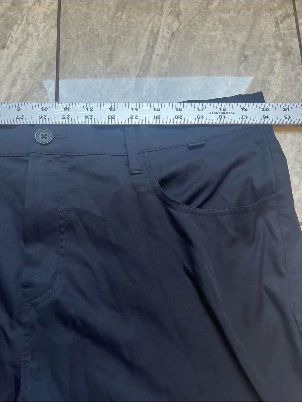 TravisMathew Mens Black Performance Golf Pants Size 40 Black 100% Polyester Tech